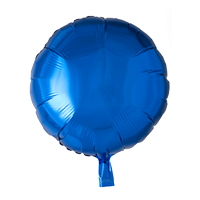 Folieballon  - rund 45 cm - navy blå